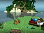 27272 minecraft chilling on the beach K